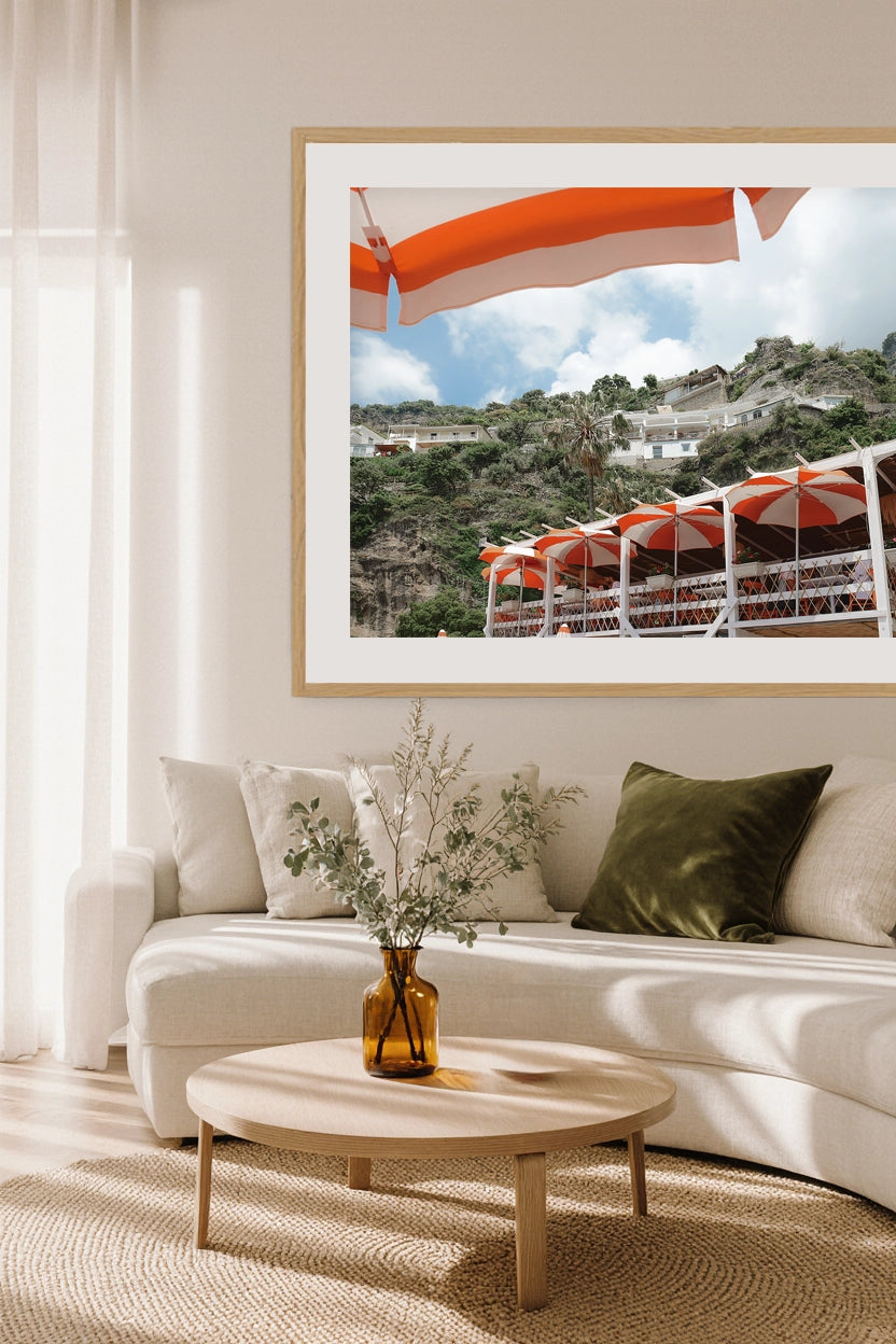 Arienzo Beach Club Positano Wall Poster