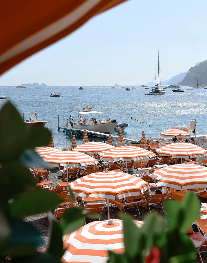 Arienzo Beach Club Positano Wall Art Print