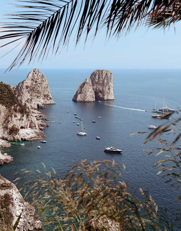 Capri Faraglioni Rocks Mediterranean Seascape Wall Art
