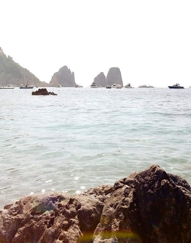 Capri Faraglioni Rocks Beach Photography Wall Print