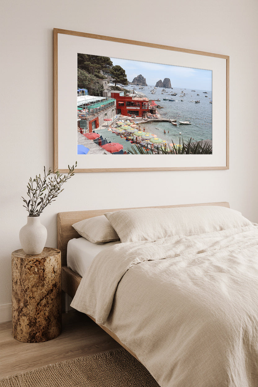 Marina Piccola Capri Coastal Art Print