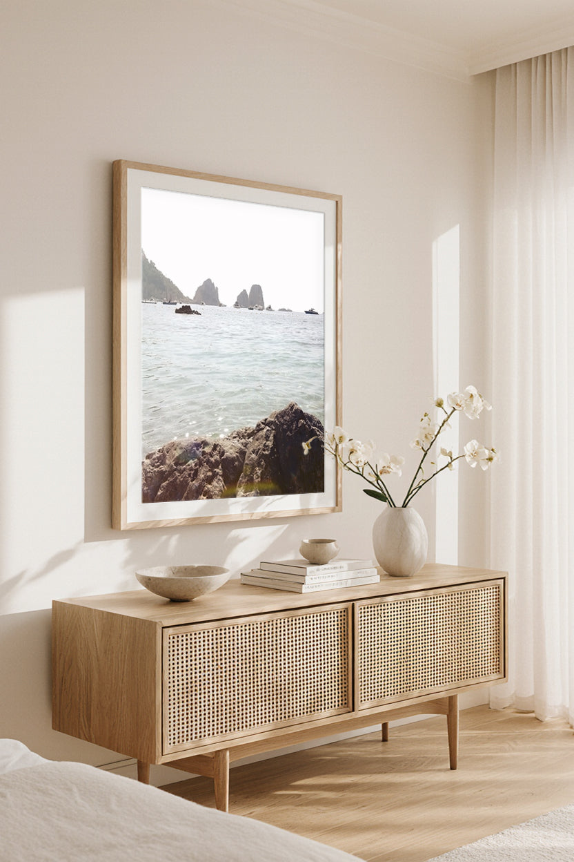 Capri Faraglioni Rocks Beach Photography Wall Print