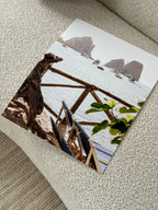Capri Faraglioni Rocks Coastal Summer Wall Art Print
