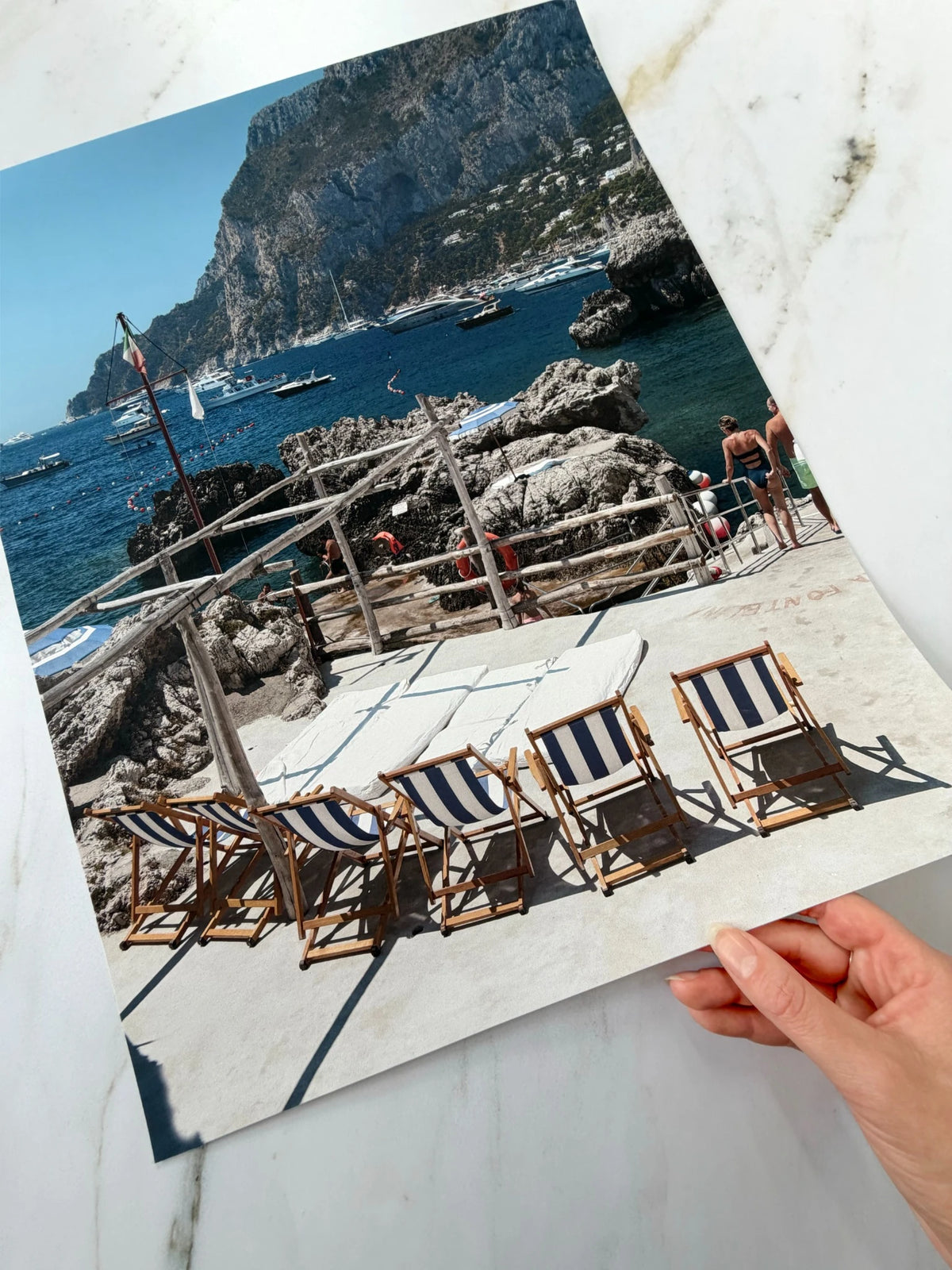 La Fontelina Capri Coastal Art Print