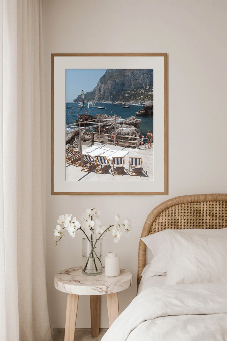 La Fontelina Capri Coastal Art Print