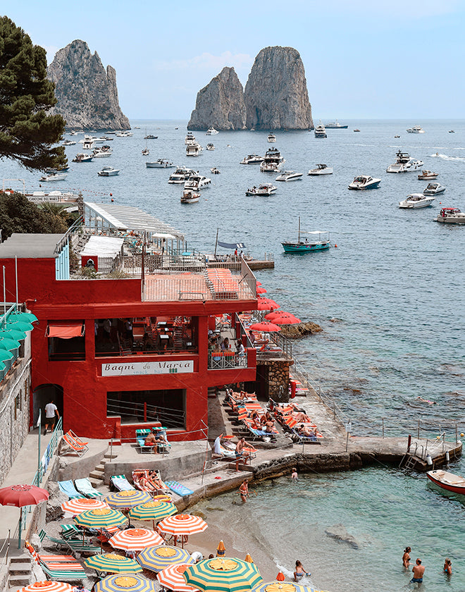 Marina Piccola Capri Beach Wall Art