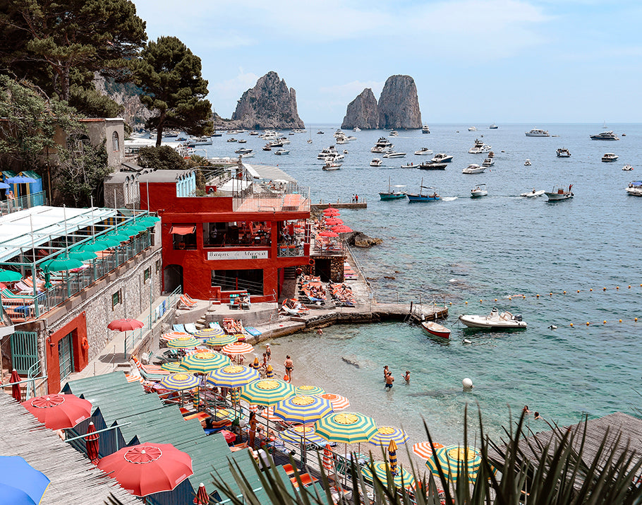 Marina Piccola Capri Coastal Art Print