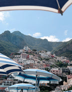 Positano Beach Umbrellas Wall Art Print