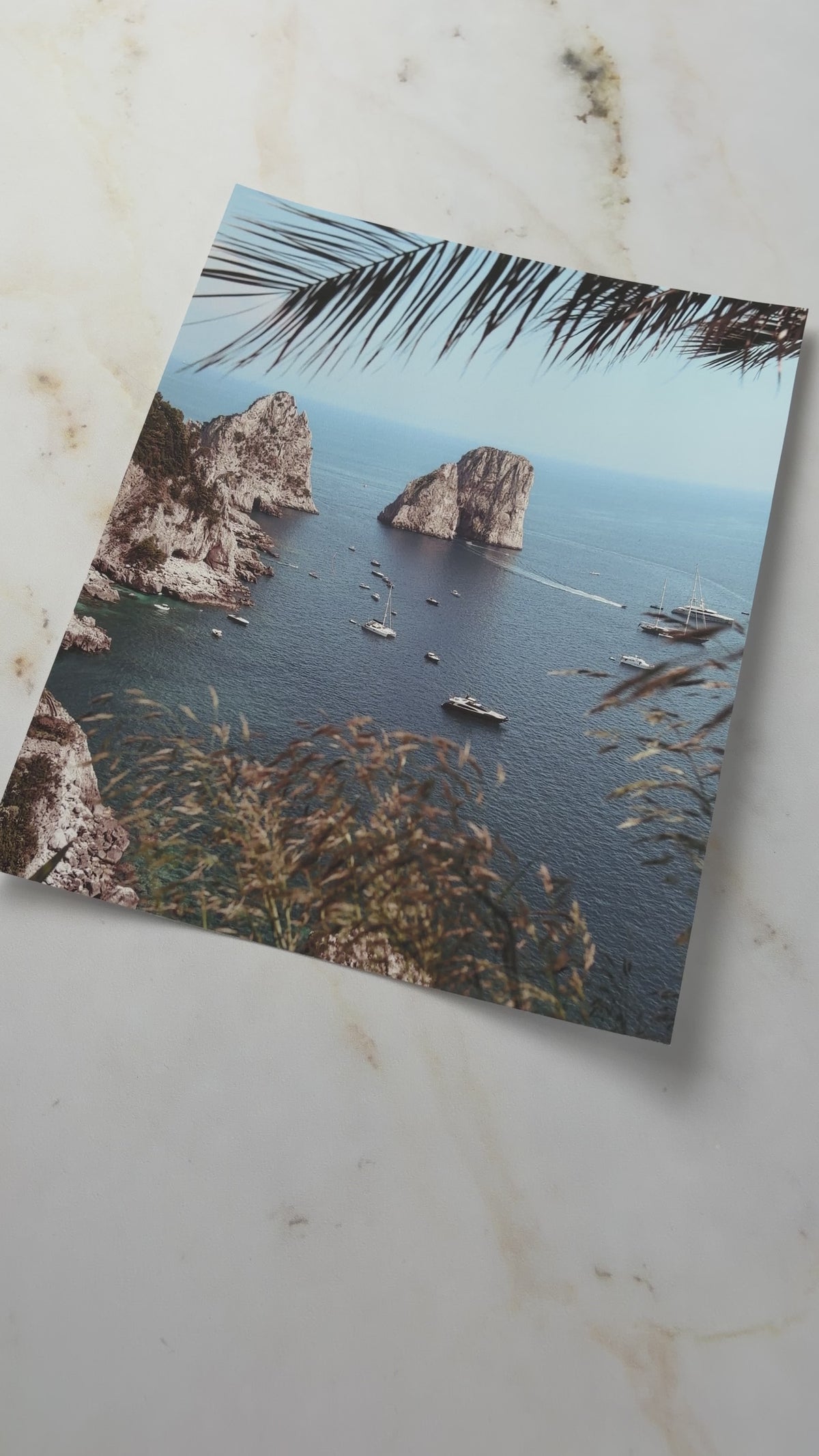 Capri Faraglioni Rocks Mediterranean Seascape Wall Art