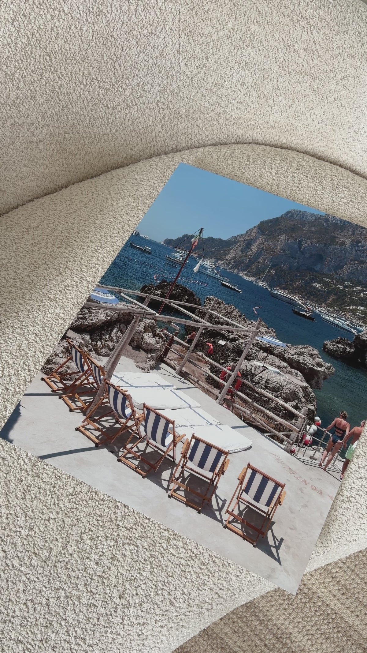 La Fontelina Capri Coastal Art Print