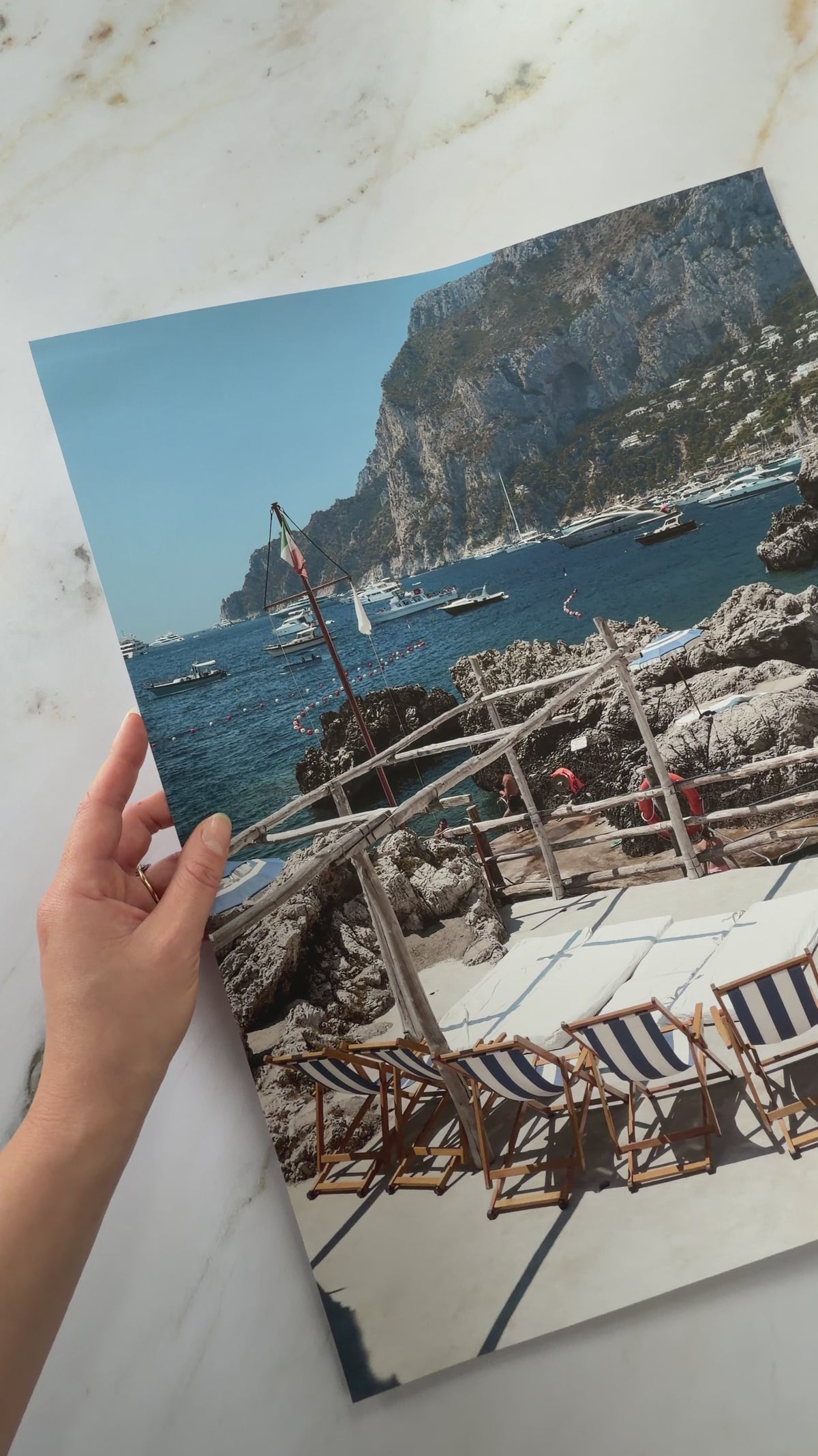 La Fontelina Capri Coastal Art Print
