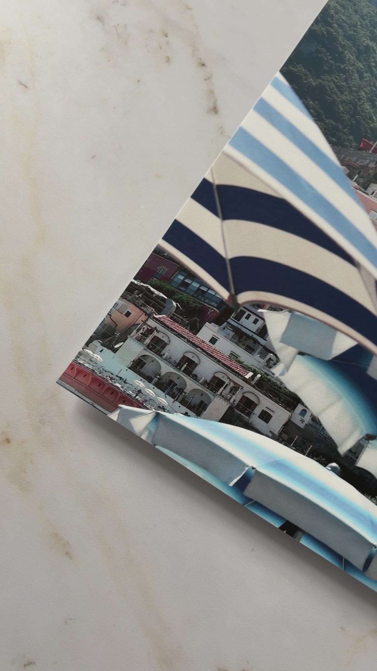Positano Beach Umbrellas Wall Art Print